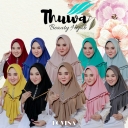 Hijab - Thuwa Hijab - Lovina - kerudung - jilbab - bergo - khusus hitam - jersy